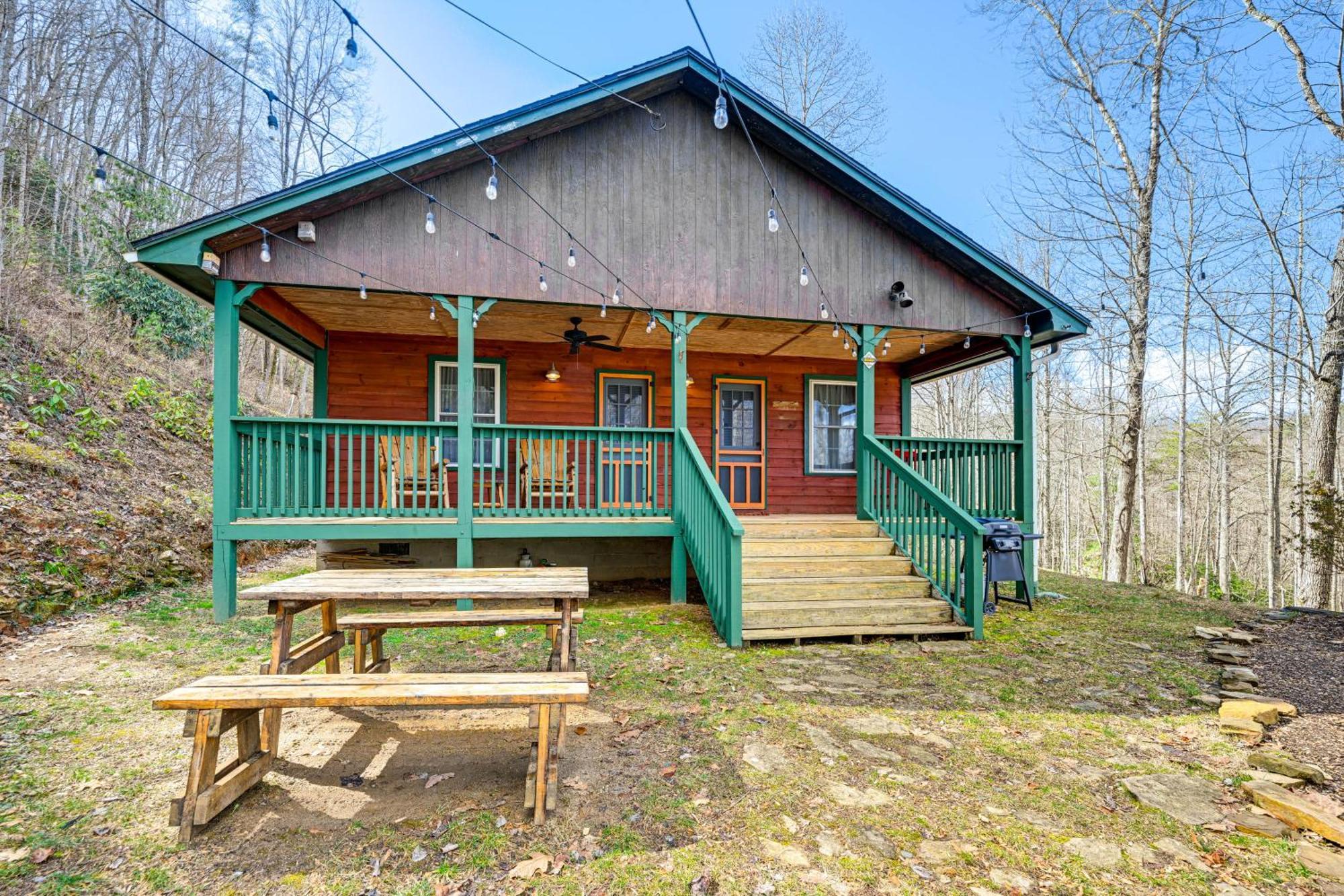 Smoky Mountain Cabin With Camping Area And Fire Pit! Whittier Luaran gambar