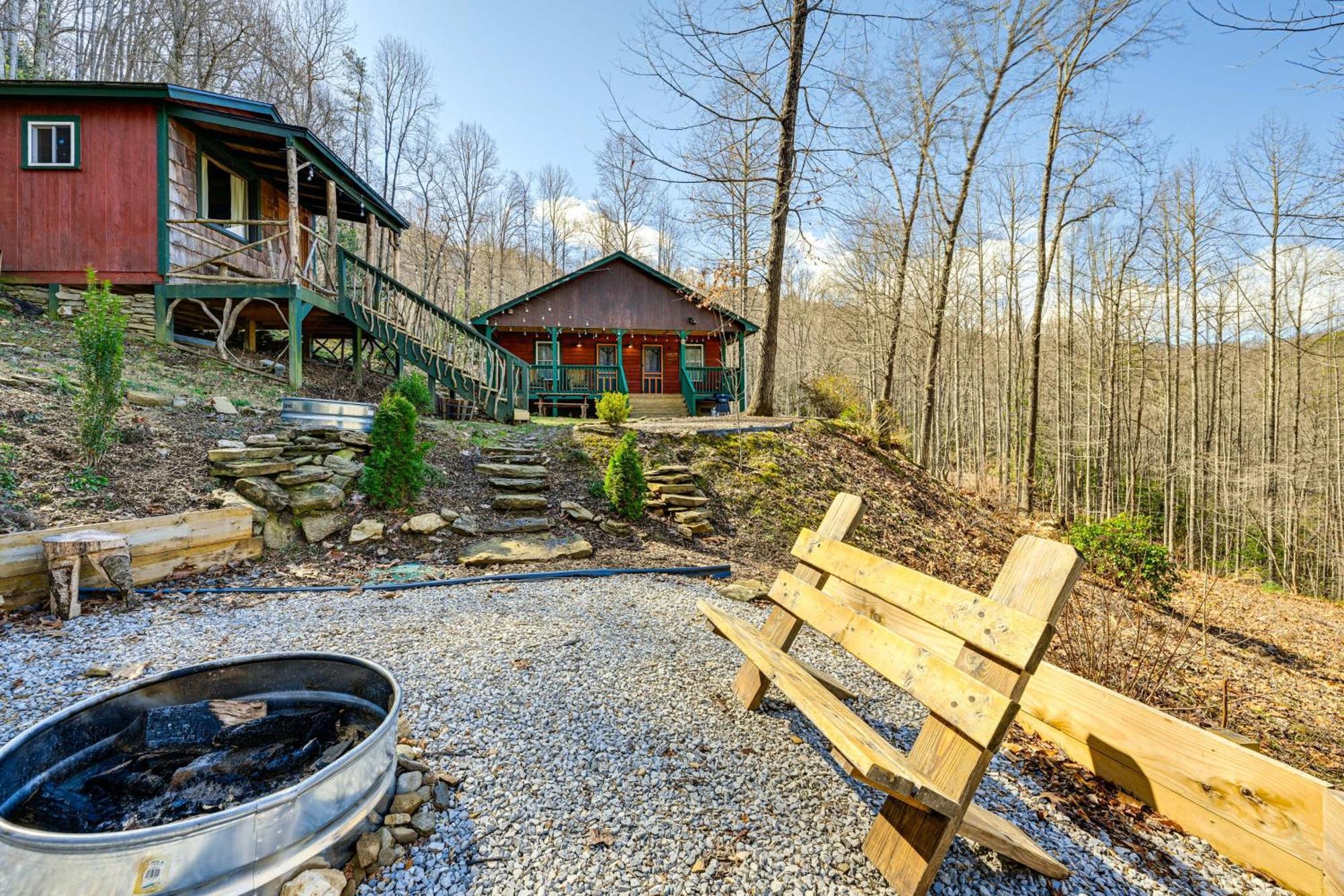 Smoky Mountain Cabin With Camping Area And Fire Pit! Whittier Luaran gambar
