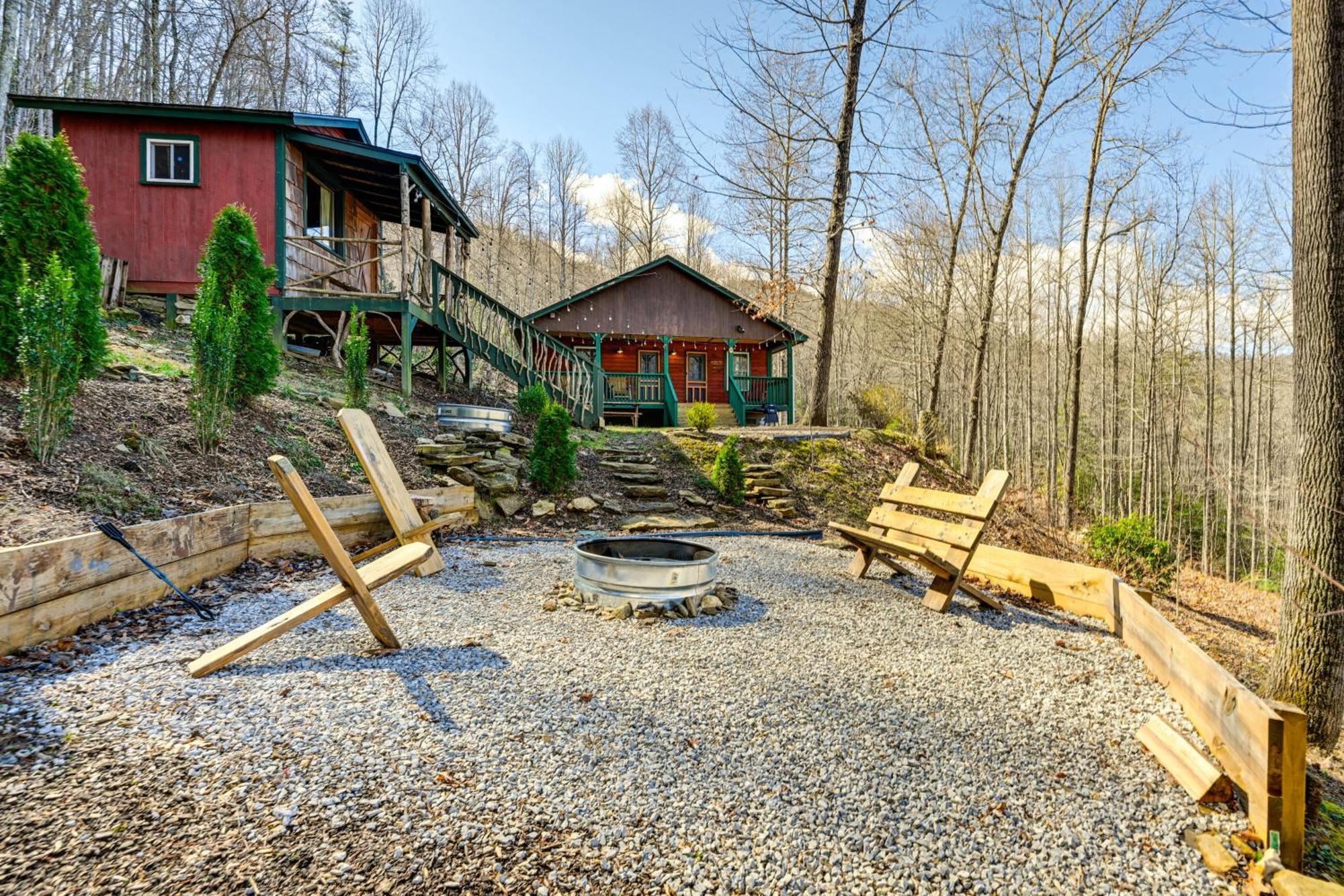 Smoky Mountain Cabin With Camping Area And Fire Pit! Whittier Luaran gambar